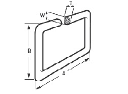 波导衬料&mdash;&mdash;带&lsquo;D&rsquo;形断面的模制矩形